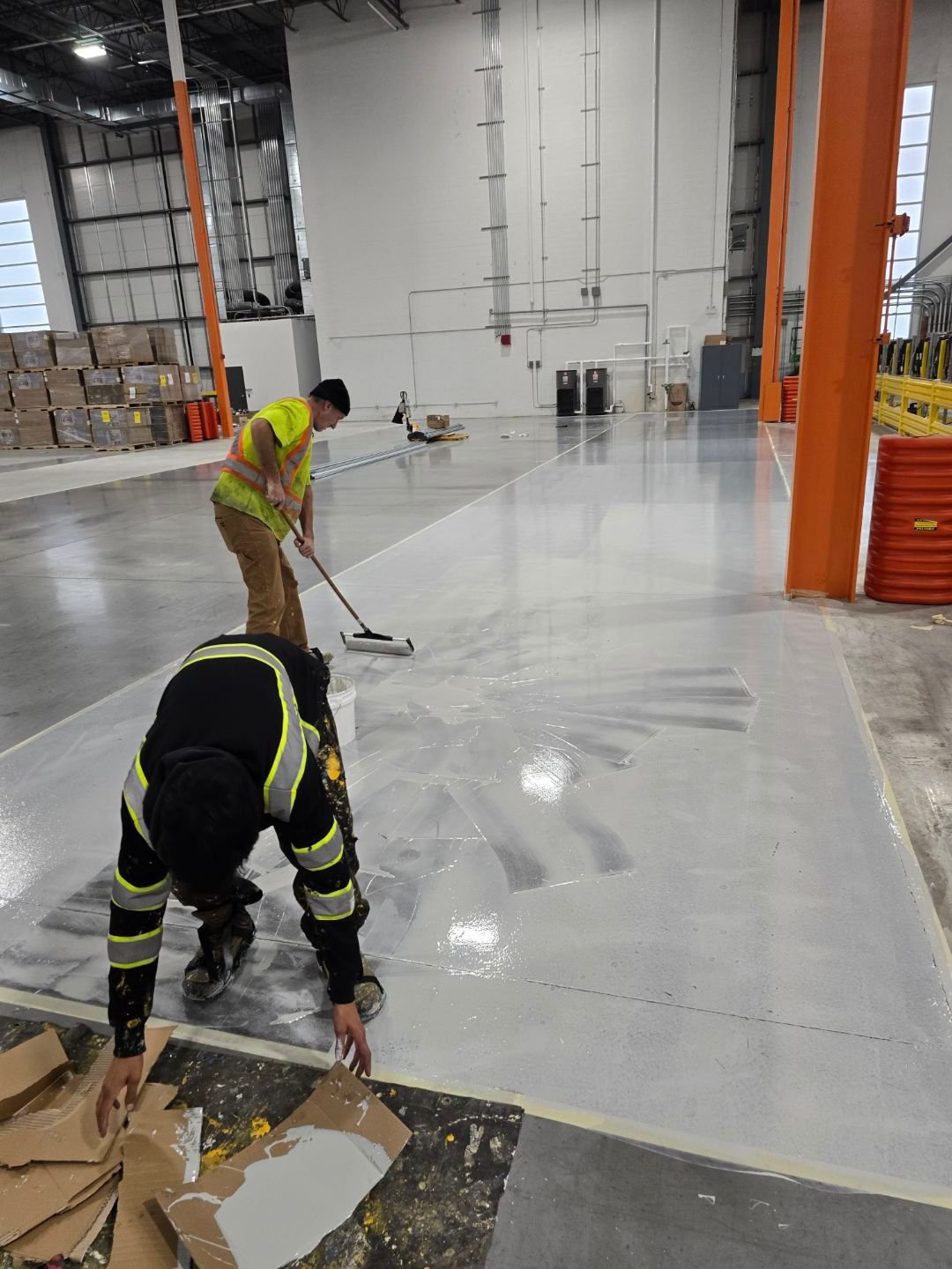 A-1 Pavement Marking industrial floor project