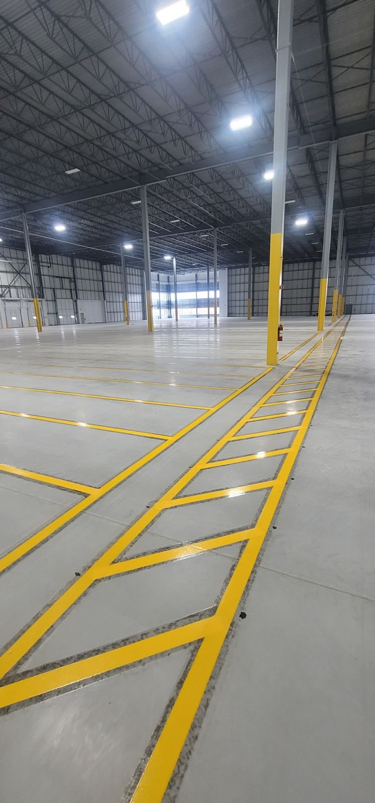 Factory safety line marking